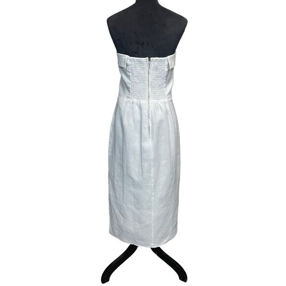 NWT - Reformation Marcella Linen Strapless Dress - Picture 3 of 7